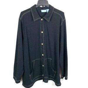 LIZ & ME SPORT PLUS 2X BLK JACKET